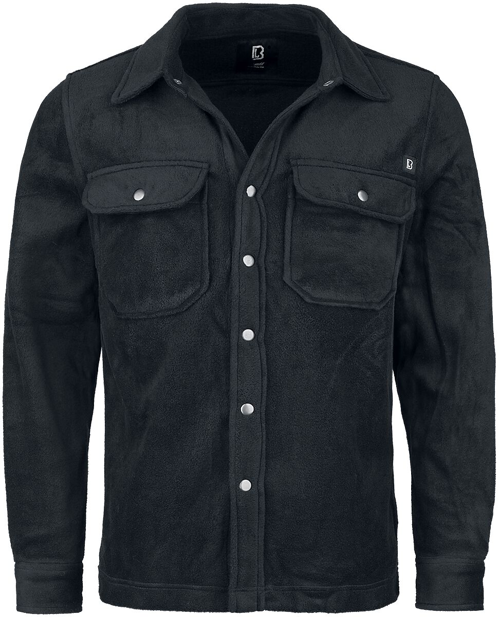 Brandit Fleece Shirt Jeff Langarmhemd schwarz in 4XL Brandit Fleece Shirt Jeff Langarmhemd schwarz in 4XL von Brandit