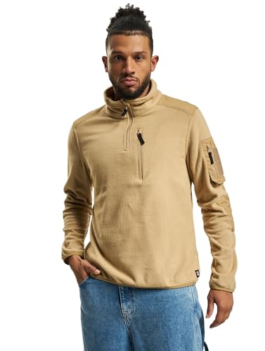 Brandit Fleece Troyer Ripstop, Farbe: Camel, Größe: 3XL von Brandit
