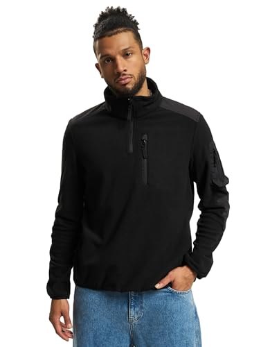 Brandit Fleece Troyer Ripstop, Farbe: Black, Größe: 6XL von Brandit
