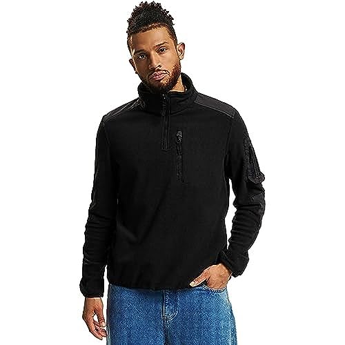 Brandit Fleece Troyer Ripstop, Farbe: Black, Größe: M von Brandit