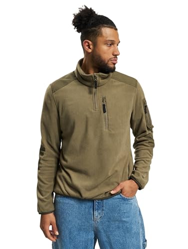 Brandit Fleece Troyer Ripstop, Farbe: Olive, Größe: 6XL von Brandit