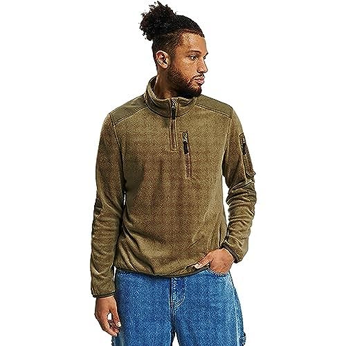 Brandit Fleece Troyer Ripstop, Farbe: Olive, Größe: L von Brandit