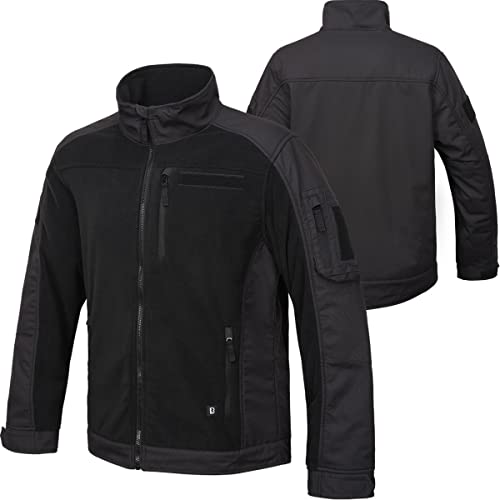 Brandit Fleecejacket Ripstop black Gr. L von Brandit