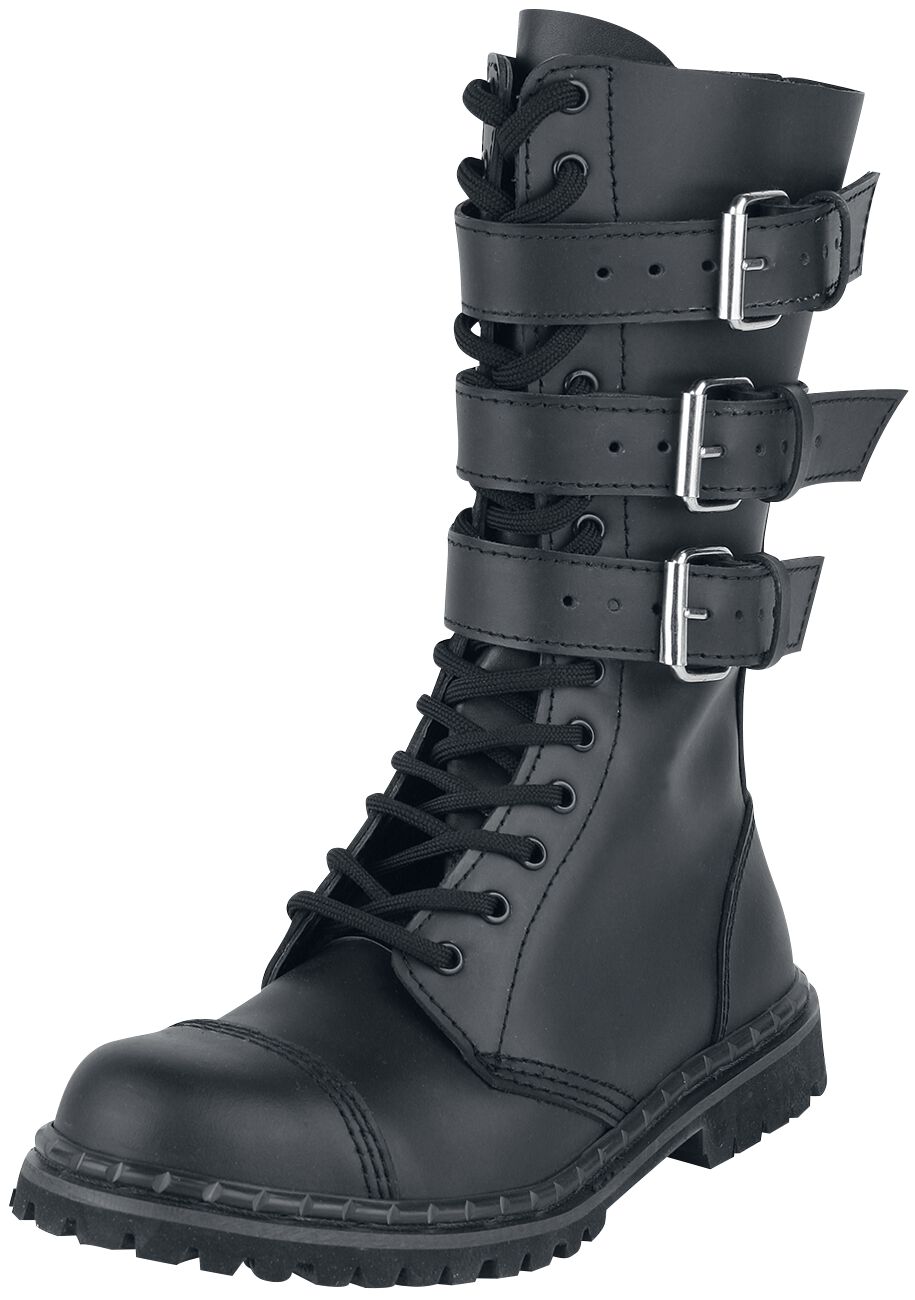 Brandit - Gothic Boot - Phantom 3-Buckle - EU39 bis EU47 - für Männer - Größe EU39 - schwarz Brandit - Gothic Boot - Phantom 3-Buckle - EU39 bis EU47 - für Männer - Größe EU39 - schwarz von Brandit