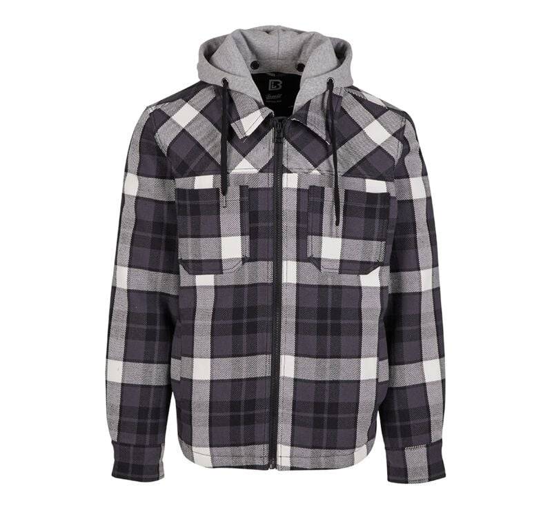 Brandit Heavy Twill Jacket Übergangsjacke schwarz weiß in M von Brandit