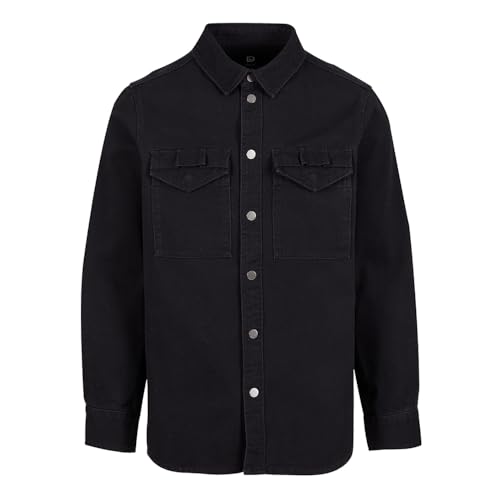Brandit Heavy Twill Shirt, Farbe: Black, Größe: M von Brandit