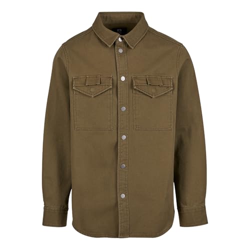 Brandit Heavy Twill Shirt, Farbe: Olive, Größe: M von Brandit