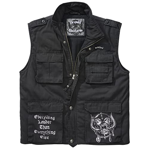 Brandit Herren Motörhead Ranger Vest Windjacke, Black, 4XL von Brandit