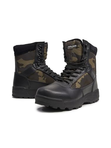 Brandit Herren 9 Eyelet Tactical Boots Taktische Militärstiefel, Darkcamo, 41 EU von Brandit