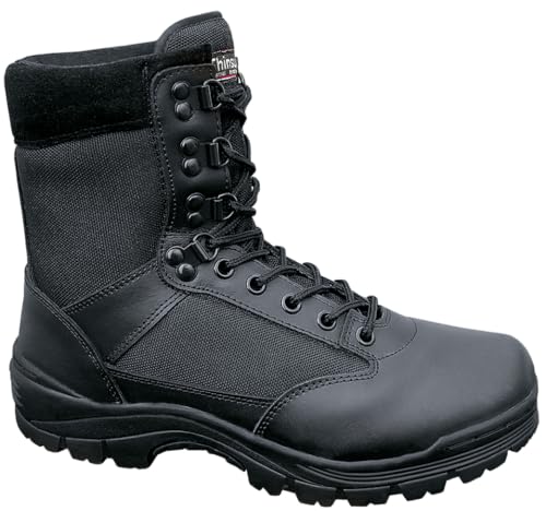 Brandit Herren 9 Eyelet Tactical Boots Taktische Militärstiefel, Schwarz, 46 EU von Brandit