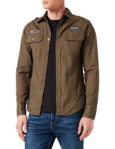 Brandit Herren Hemden Luis Vintage Oliv 3XL von Brandit