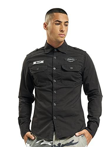 Brandit Herren Hemden Luis Vintage schwarz XXL von Brandit