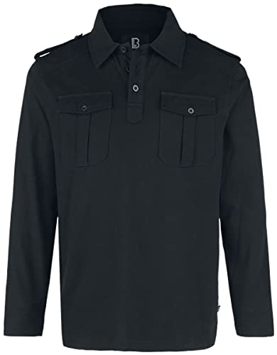 Brandit Jersey Poloshirt Willis Langarm, Größe:L von Brandit