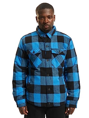 Brandit Herren Lumberjacket Jacke, Schwarz+blau, XXL von Brandit