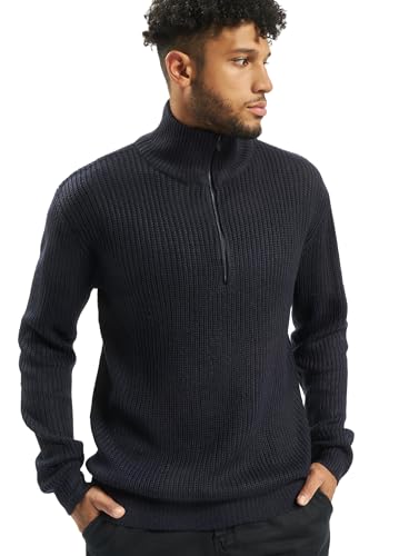 Bundeswehr Troyer NEU BW Pullover MIT REIßVERSCHLUSS Marine Strick Rolli Pulli, Größe:XL, Farbe:Navy Blau von Brandit