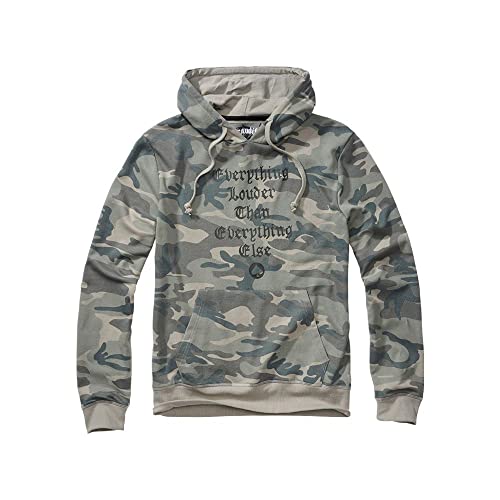 Brandit Herren Motörhead Sweathoody Pullover, Grey-Camo, Regular von Brandit