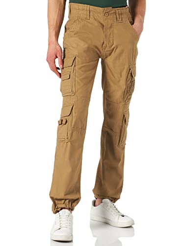 Brandit Herren Pure Slim Fit Trousers Freizeithose, Beige, M EU von Brandit