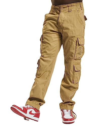 Brandit Herren Pure Slim Fit Trousers Freizeithose, Beige, L EU von Brandit