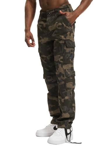 Brandit Hose Pure Vintage Slim Fit, Größe:XXL, Farbe:Darkcamo von Brandit