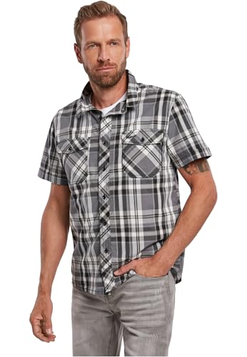 Brandit Roadstar Shirt Short Sleeve, Farbe: Black/Anthracite, Größe: XL von Brandit