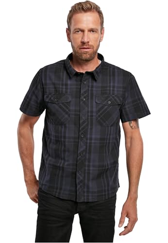 Brandit Roadstar Shirt Short Sleeve, Farbe: Black/Blue, Größe: L Brandit Roadstar Shirt Short Sleeve, Farbe: Black/Blue, Größe: L von Brandit