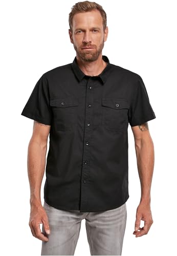 Brandit Roadstar Shirt Short Sleeve, Farbe: Black, Größe: L von Brandit