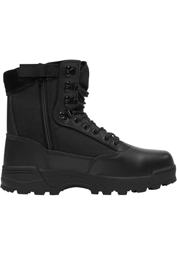 Brandit Herren Tactical Boots Zipper Taktische Militärstiefel, Schwarz, 40 EU von Brandit