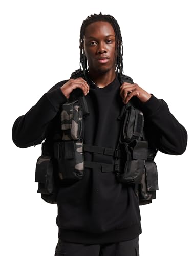 Brandit Herren Tactical Vest, darkcamo, Einheitsgröße EU von Brandit
