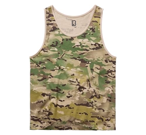 Brandit Herren Tank Top Trägershirt/Cami Shirt, Tacticalcamo, L von Brandit