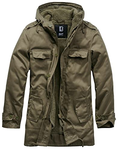 Brandit Herren Winter Jacke BW Jacke Bundeswehr Parka Armee Mantel Feldjacke, Farbe:Olive, Größe:M von Brandit