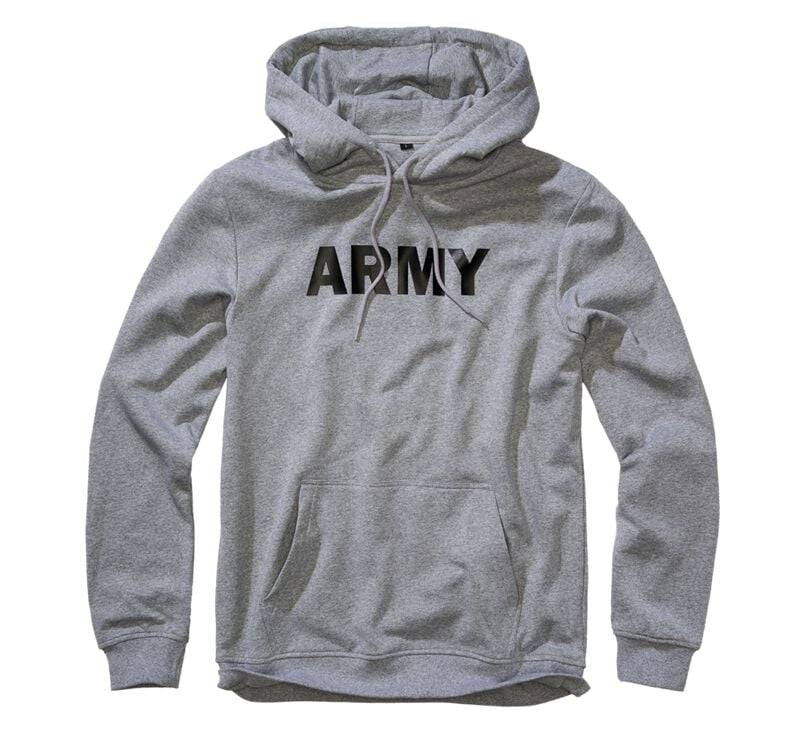 Brandit Hoody Army Kapuzenpullover grau meliert in XL von Brandit