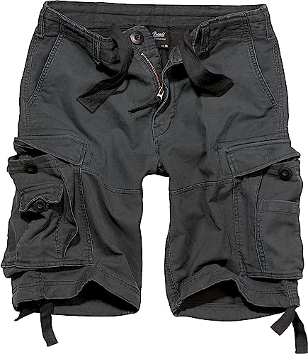 Brandit Individuelle Tragehose für Herren, Baumwolle, Vintage-Stil, leicht, atmungsaktiv, mehrere Taschen, lässige Outdoor-Cargo-Shorts, Schwarz, XX-Large Brandit Individuelle Tragehose für Herren, Baumwolle, Vintage-Stil, leicht, atmungsaktiv, mehrere Taschen, lässige Outdoor-Cargo-Shorts, Schwarz, XX-Large von Brandit