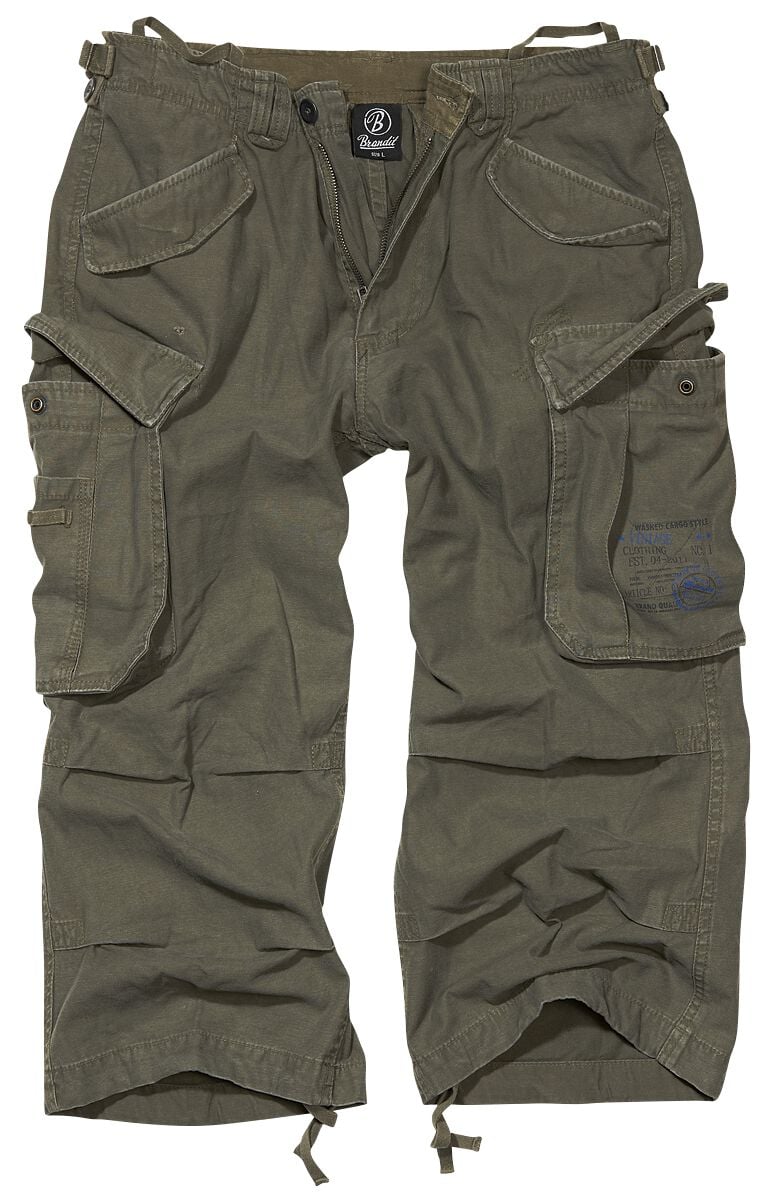 Brandit Industry Vintage 3/4 Short oliv in XXL von Brandit