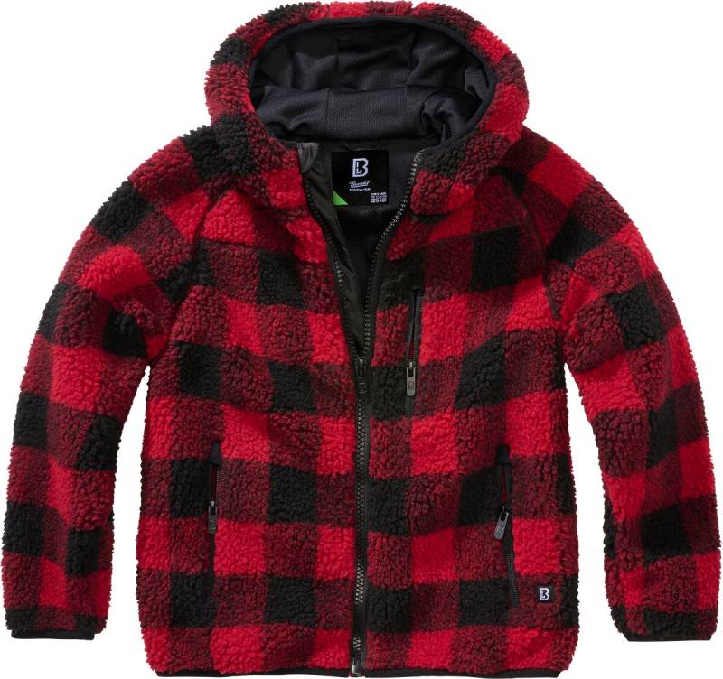 Brandit Jacke - Kids Teddyfleecejacket - 170/176 - für Mädchen & Jungen - Größe 170/176 - rot/schwarz Brandit Jacke - Kids Teddyfleecejacket - 170/176 - für Mädchen & Jungen - Größe 170/176 - rot/schwarz von Brandit