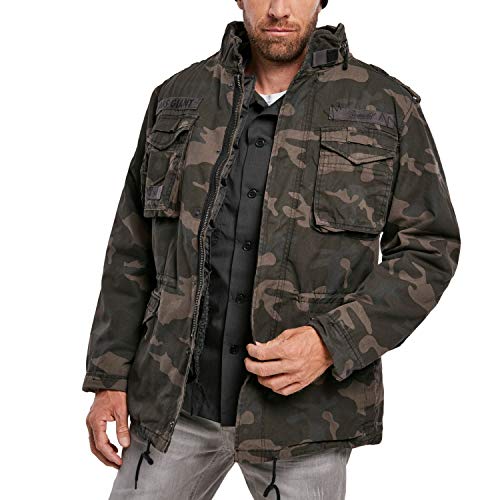 Brandit M65 Giant Feldjacke NEU Army Winterjacke + Futter US Parka Outdoor Jacke, Größe:7XL, Farbe:darkcamo von Brandit