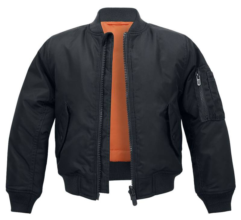 Brandit Jacke für Kinder - Kids MA1 Jacket - für Mädchen & Jungen - schwarz Brandit Jacke für Kinder - Kids MA1 Jacket - für Mädchen & Jungen - schwarz von Brandit