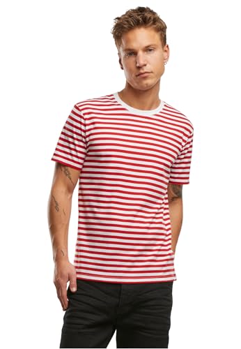 Brandit Jerseyshirt Stripe TS red-White Gr. XXL von Brandit
