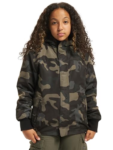 Brandit Kids Frontzip Windbreaker, Farbe: darkcamo, Größe: XL 158 von Brandit