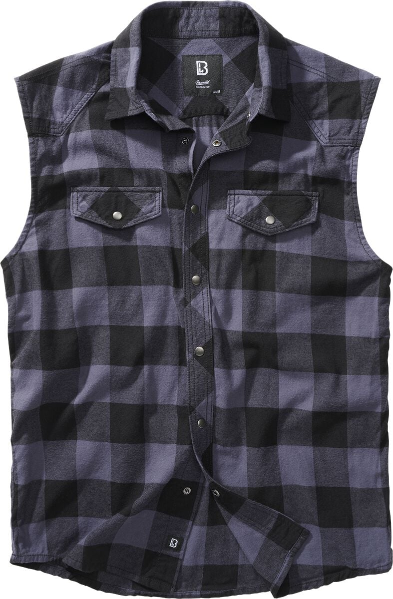 Brandit Kurzarmhemd - Sleeveless Checkshirt - XL bis 7XL - für Männer - Größe XL - schwarz/grau Brandit Kurzarmhemd - Sleeveless Checkshirt - XL bis 7XL - für Männer - Größe XL - schwarz/grau von Brandit