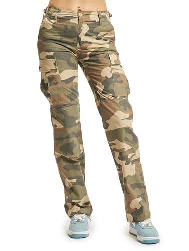 Brandit Women BDU Ripstop Pants, Farbe: Light Woodland, Größe: 30 von Brandit