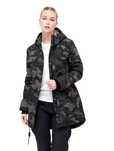 Brandit Ladies Marsh Lake Parka, Darkcamo, Größe XS von Brandit