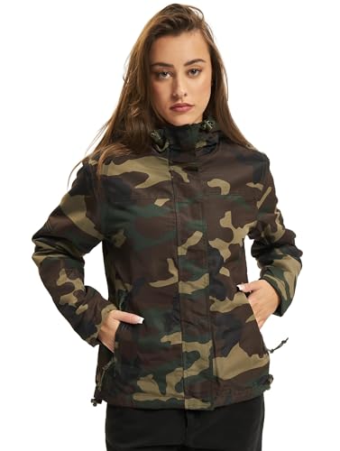 Brandit Women Frontzip Windbreaker, Farbe: woodland, Größe: XXL von Brandit