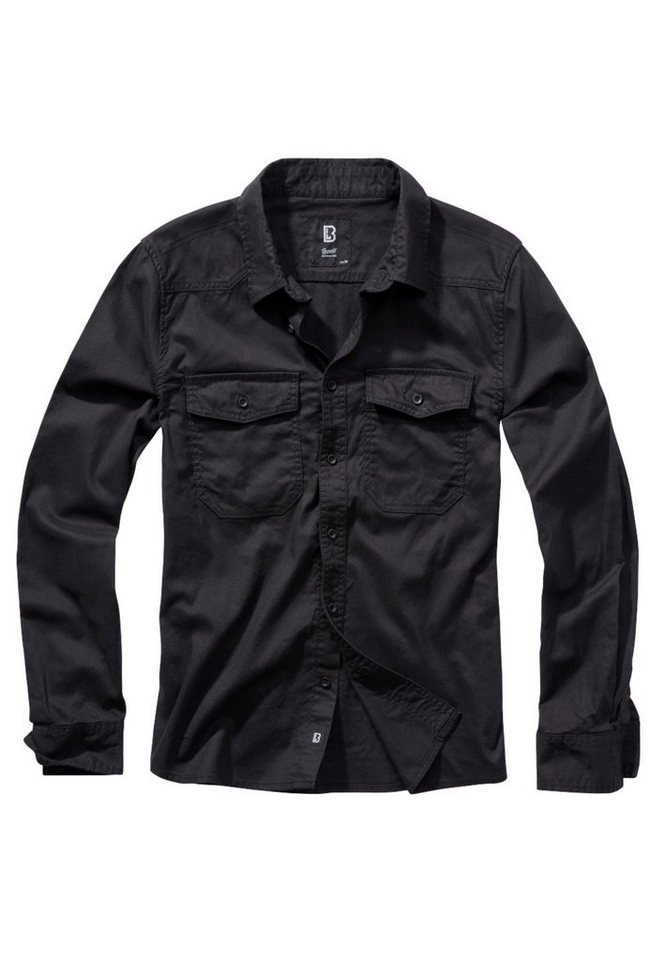 Brandit Langarm-Poloshirt Brandit Herren Flanellshirt (1-tlg) von Brandit