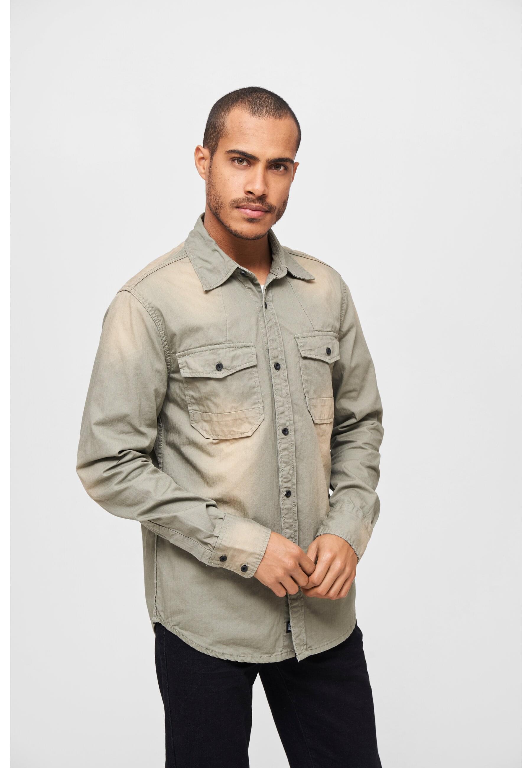 Brandit Langarmhemd "Brandit Herren Hardee Denim Shirt" 1 Stk. von Brandit