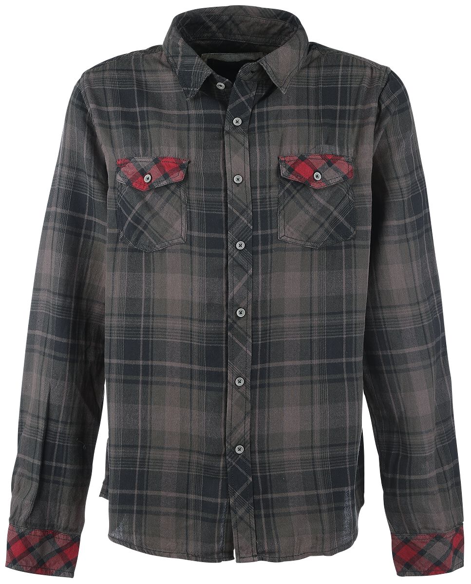 Brandit Langarmhemd - Duncan - S bis XXL - für Männer - Größe M - braun/schwarz Brandit Langarmhemd - Duncan - S bis XXL - für Männer - Größe M - braun/schwarz von Brandit