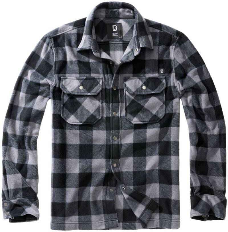 Brandit Langarmhemd - Fleece Shirt Jeff - S bis 5XL - für Männer - Größe L - schwarz/grau Brandit Langarmhemd - Fleece Shirt Jeff - S bis 5XL - für Männer - Größe L - schwarz/grau von Brandit