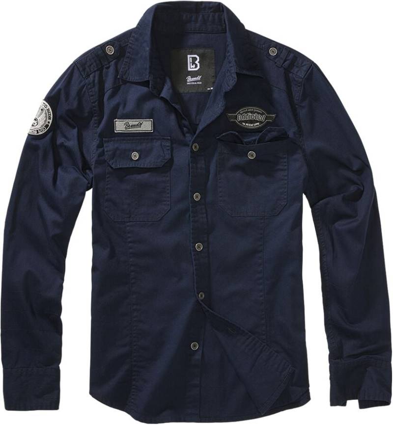Brandit Langarmhemd - Luis Shirt Longsleeve - S bis 5XL - für Männer - Größe S - navy Brandit Langarmhemd - Luis Shirt Longsleeve - S bis 5XL - für Männer - Größe S - navy von Brandit