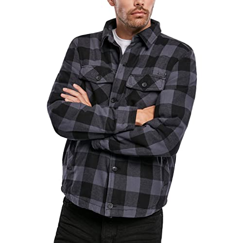 Brandit Lumberjacket, Black-Grey, Größe XL von Brandit