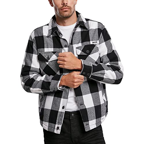 Brandit Lumberjacket, White-Black, Größe XL von Brandit