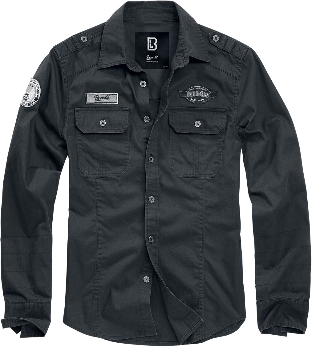 Brandit Luis Shirt Langarmhemd schwarz in L Brandit Luis Shirt Langarmhemd schwarz in L von Brandit